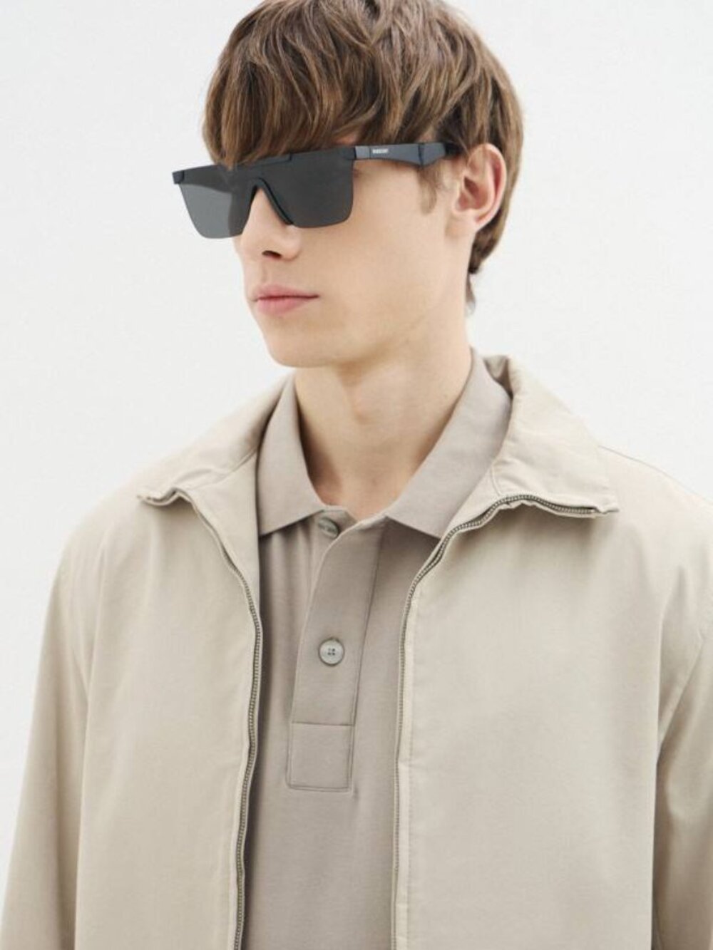 Burberry BE4480D 300169 Square Sunglasses - Black/Light Gray Tampo Silver - Picture 3 of 10